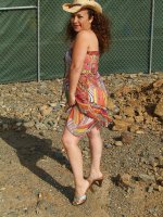 Exotic 36 year old strips while on a hike at the neighborhood quarry