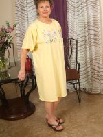 Horny 55 year old Judy plays with her mature and hairy pussy